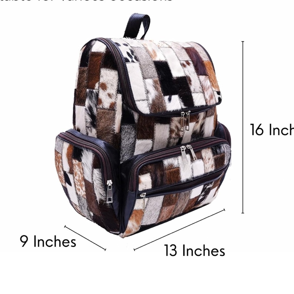 Cowhide backpack - Picture 3 of 8